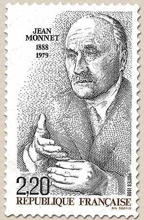 Centenaire de la naissance de Jean Monnet (1888-1979). Portrait du Père de l'Europe. 2f.20 Y2533