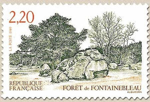 Série touristique. Forêt de Fontainebleau  2f.20 vert, brun et orange Y2586