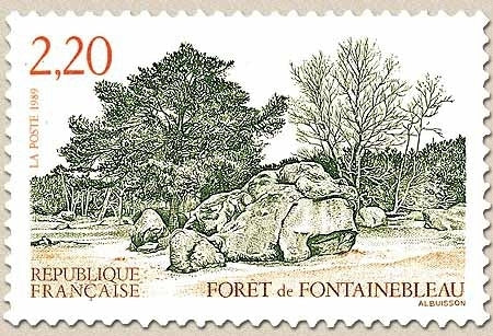 Série touristique. Forêt de Fontainebleau  2f.20 vert, brun et orange Y2586