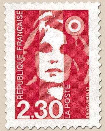 Type Marianne du Bicentenaire. 2f.30 rouge Y2614