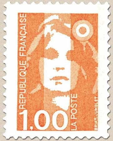 Type Marianne du Bicentenaire. 1f. Orange Y2620