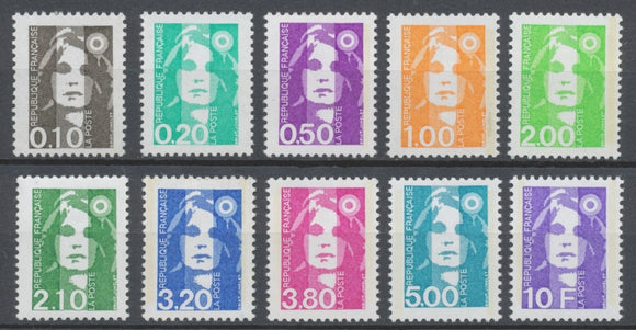 Série Type Marianne du Bicentenaire. 10 valeurs Y2626S