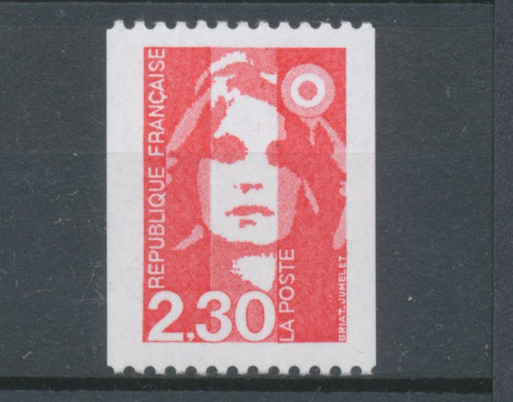 Type Marianne du Bicentenaire N°2628a  2f.30 rouge N° rouge au verso Y2628a