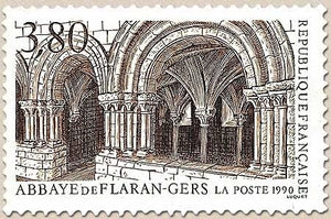 Série touristique. Abbaye de Flaran (Gers)  3f.80 brun et vert Y2659