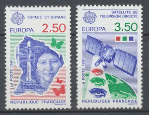 Série Europa. L'Europe et l'espace. 2 valeurs Y2697S
