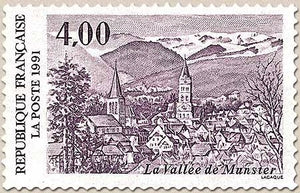 Série touristique Vallée de Munster. 4f. Mauve Y2707
