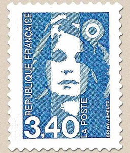 Type Marianne du Bicentenaire. 3f.40 bleu Y2716