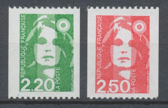 Série Type Marianne du Bicentenaire. Provenant de roulettes. 2 valeurs Y2719S