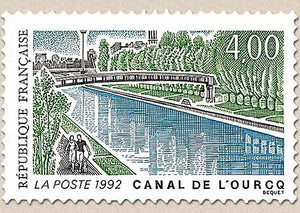 Série touristique. Le canal de l'Ourcq. 4f. Vert, noir et bleu Y2764