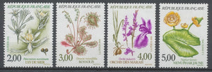 Série Nature de France . Fleurs des étangs et marais. 4 valeurs Y2769S