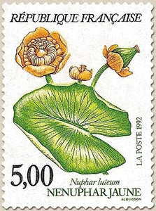 Série Nature de France. Fleurs des étangs et marais. Nénuphar jaune  5f. Multicolore Y2769