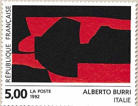 Série européenne d'art contemporain. Création pour la Poste d'Alberto Burri (Italie)  5f. Multicolore Y2780