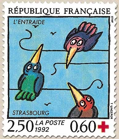 Au profit de la Croix-Rouge. L'Entraide, Strasbourg. Illustration de l'entraide 2f.50 + 60c. Multicolore Y2783