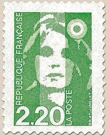 Type Marianne du Bicentenaire. 2f.20 vert clair Y2790