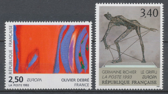 Série Europa. Art contemporain. 2 valeurs Y2798S