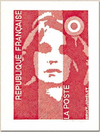 TVP Type Marianne du Bicentenaire. Sans valeur indiquée  Émis en carnet. Gommage adhésif. (sans valeur) Y2807