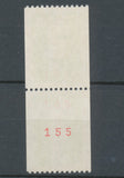 Type Marianne du Bicentenaire N°2823 2f.40 vert + 2823a N° rouge au verso Y2823aA