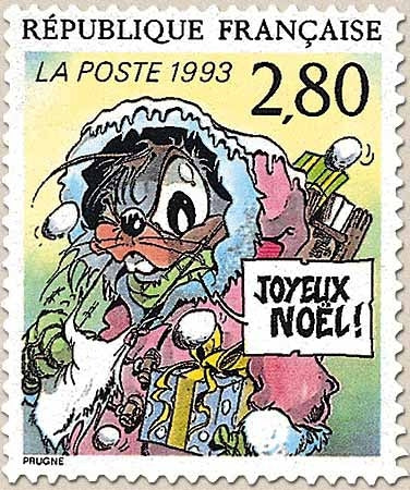 Le plaisir d'écrire. Joyeux Noël, de P. Prugne. 2f.80 multicolore Y2847