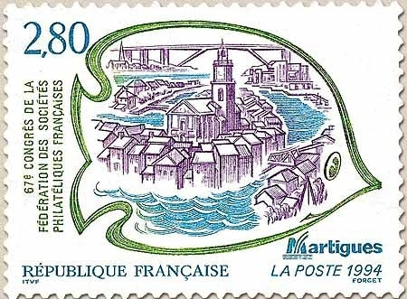 67e Congrès de la Fédération des Sociétés Philatéliques Françaises, à Martigues. Poisson 2f.80 Y2885