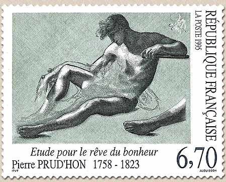 Série artistique. Etude pour le rêve du bonheur. Œuvre de Pierre Prud'hon (1758-1823). 6f.70 Y2927