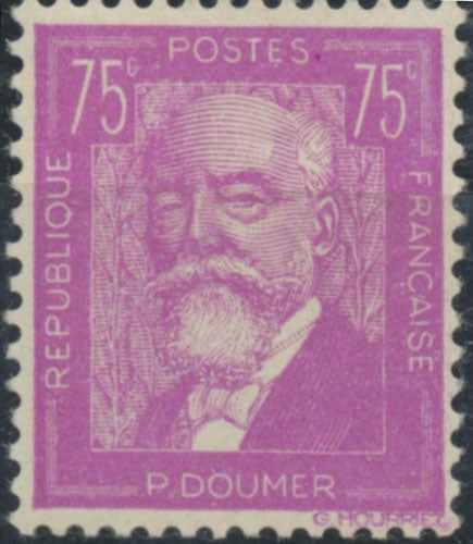 Célébrités. Paul Doumer (1857-1932) 75c. Lilas Neuf luxe ** Y292