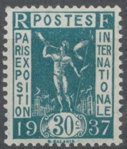 Propagande pour l'Exposition internationale de Paris, 1937. 30c. Vert-bleu Neuf luxe ** Y323