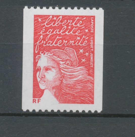 Type Marianne de Luquet N°3418b (TVP) rouge N° noir au verso Y3418b