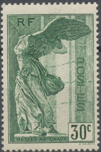 Pour les musées nationaux, Victoire de Samothrace (Musée du Louvre) 30c. vert Neuf luxe ** Y354