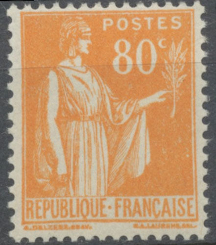 Type Paix. 80c. Orange Neuf luxe ** Y366