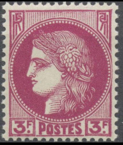 Type Cérès. 3f. Lilas-rose Neuf luxe ** Y376
