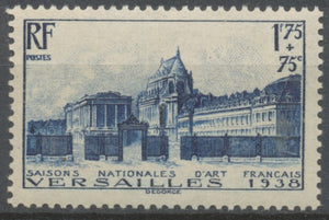 Au profit des "Saisons nationales d'Art français". Château de Versailles. 1f.75 + 75c. Bleu Neuf luxe ** Y379