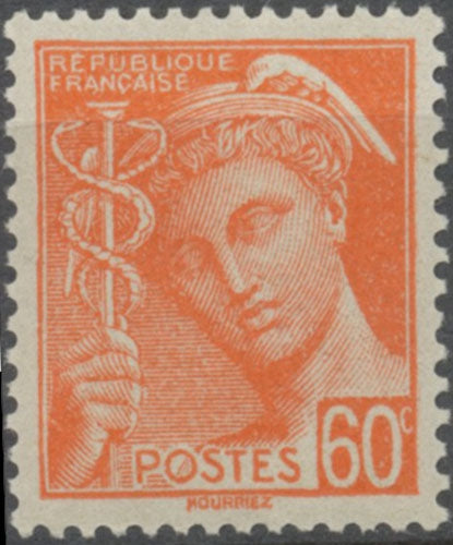 Type Mercure. 60c. Rouge-orange Neuf luxe ** Y415