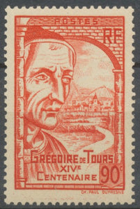 14e centenaire de la naissance de Grégoire de Tours. Vue de Clermont-Ferrand. 90c. Rouge Neuf luxe ** Y442