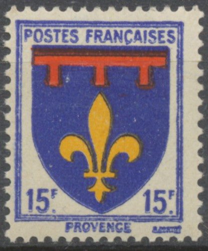 Armoiries de provinces (I) Provence. 15f. Outremer, rouge et jaune Neuf luxe ** Y574