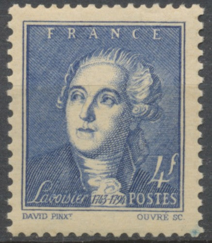 Antoine Laurent de Lavoisier (1743-1794) (d'après David) 4f. Bleu Neuf luxe ** Y581