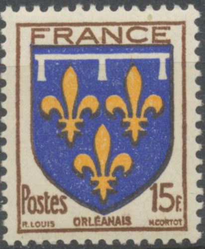 Armoiries de provinces (II) Orléanais. 15f. Brun, bleu et jaune Neuf luxe ** Y604