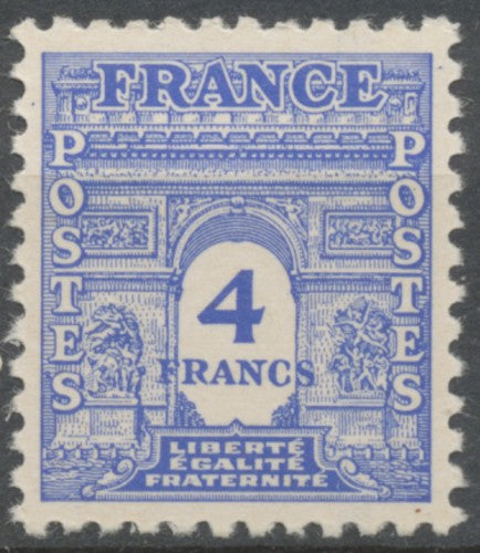Arc de Triomphe de l'Étoile. 1re série 4f. Bleu Neuf luxe ** Y627