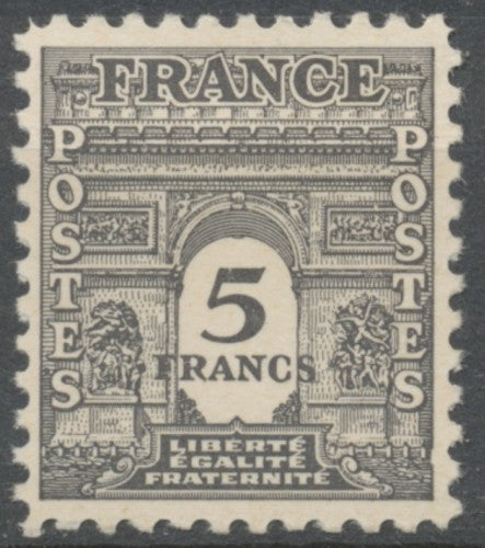 Arc de Triomphe de l'Étoile. 1re série 5f. Gris-noir Neuf luxe ** Y628