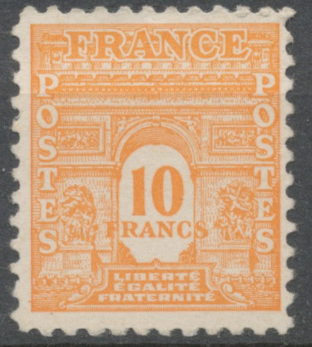 Arc de Triomphe de l'Étoile. 1re série 10f. Orange Neuf luxe ** Y629