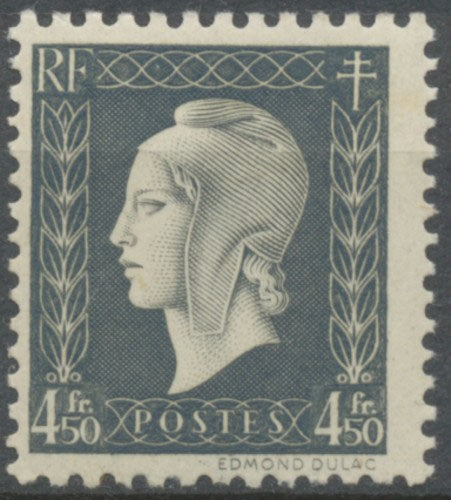 Série de Londres. Marianne de Dulac 4f.50 gris foncé Neuf luxe ** Y696