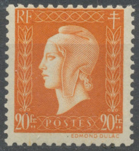 Série de Londres. Marianne de Dulac 20f. Brun-orange Neuf luxe ** Y700