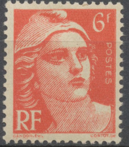 Marianne de Gandon 6f. Rouge Neuf luxe ** Y721