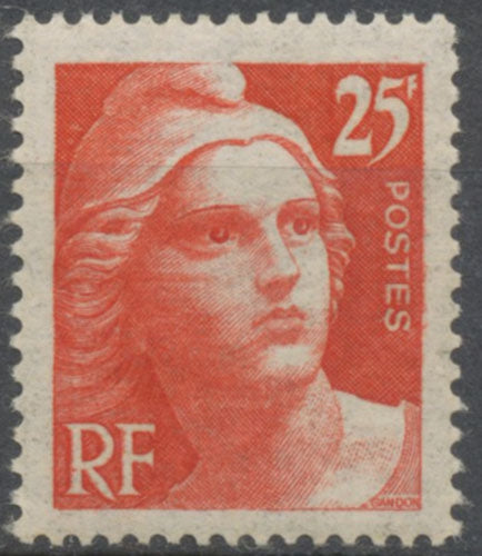 Marianne de Gandon 25f. Orange Neuf luxe ** Y729