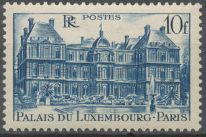 Monuments et sites. Palais du Luxembourg, œuvre de Salomon de Brosse (1571-1626) 10f. Bleu Neuf luxe ** Y760