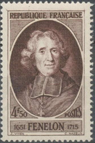 En l'honneur de Fénelon. François de Salignac de la Mothe-Fénélon.  4f.50 brun-lilas Neuf luxe ** Y785