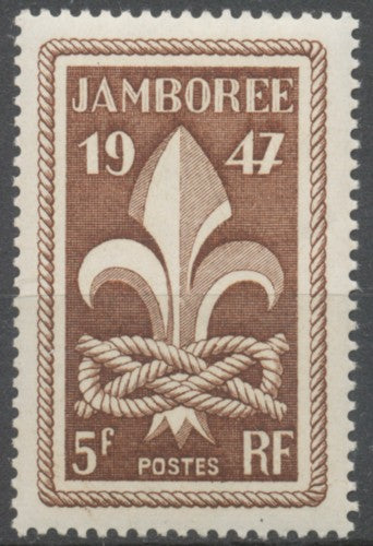 Jamboree mondial, à Moisson. Emblème scout.  5f. Brun Neuf luxe ** Y787