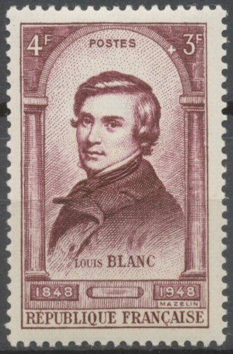 Centenaire de la Révolution de 1848. Louis Blanc (1811-1882) 4f. + 3f. Brun-lilas Neuf luxe ** Y797