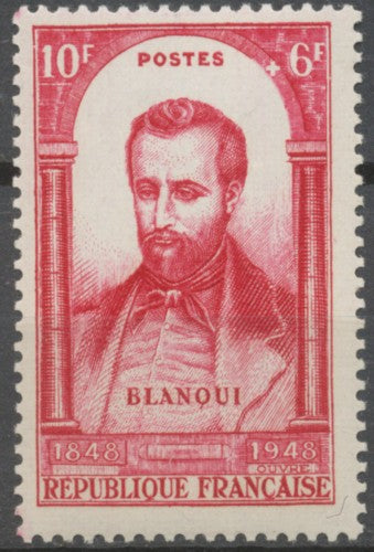 Centenaire de la Révolution de 1848. Louis-Auguste Blanqui (1805-1881) 10f. + 6f. Carmin Neuf luxe ** Y800