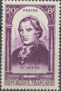 Centenaire de la Révolution de 1848. Mgr Denis-Auguste Affre (1793-1848) 20f. + 8f. Violet Neuf luxe ** Y802