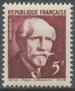 Transfert, au Panthéon des cendres de célébrités. Paul Langevin. 5f. Brun-rouge Neuf luxe ** Y820